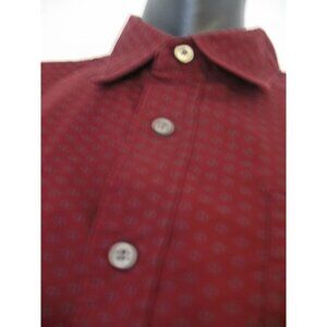 Wrangler Western Long Sleeve Maroon , Solid with Buttons Shirt -Men's Size L